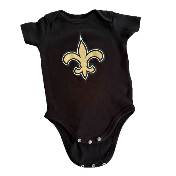 +NFL New Orleans Saints Bodysuit Infant 6-9 Months Creeper Football One Piece - Picture 1 of 5